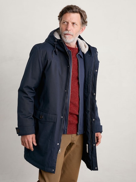 Seasalt Cornwall Navy Men's Tidesman Waterproof Coat (B91939) | 136 €