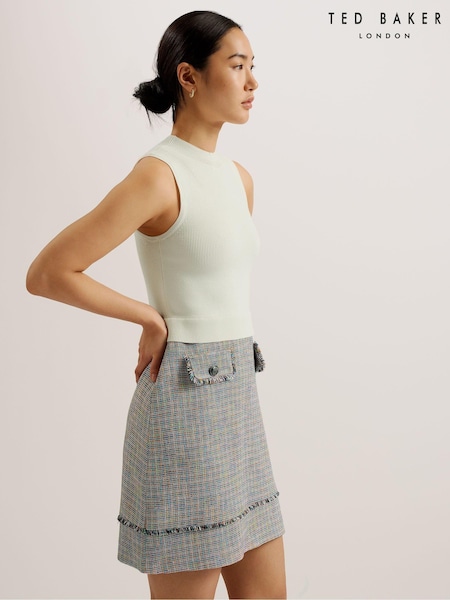 Ted Baker Cream Mayumid Sleeveless Mockable Mini Dress (B92006) | €102
