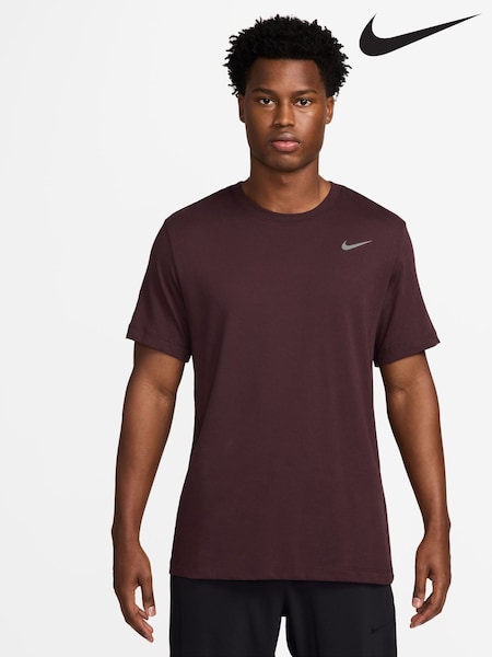 Nike Burgundy Crush Dri-FIT Training T-Shirt (B92034) | €16