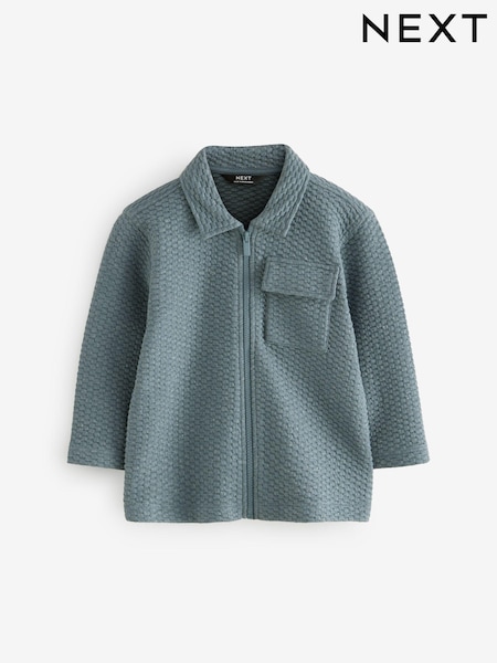 Charcoal Grey Zip Through Textured Jacket (3mths-7yrs) (B92095) | R$ 145 - R$ 185