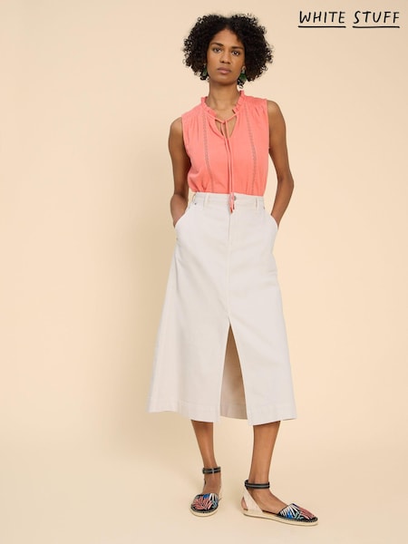 White Stuff Allie Denim Midi Skirt (B92194) | 303 LEI
