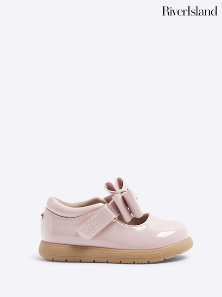 River Island Girls Patent Bow Mary Jane Shoes (B92209) | €35