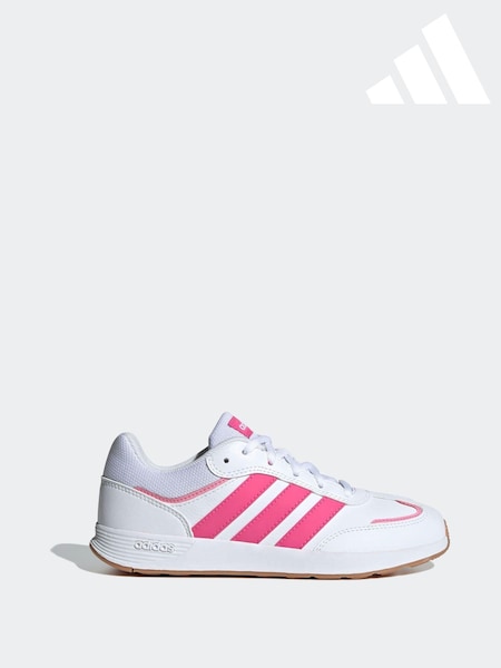 adidas Pink/White Kids Tensaur Switch Trainers (B92325) | €42