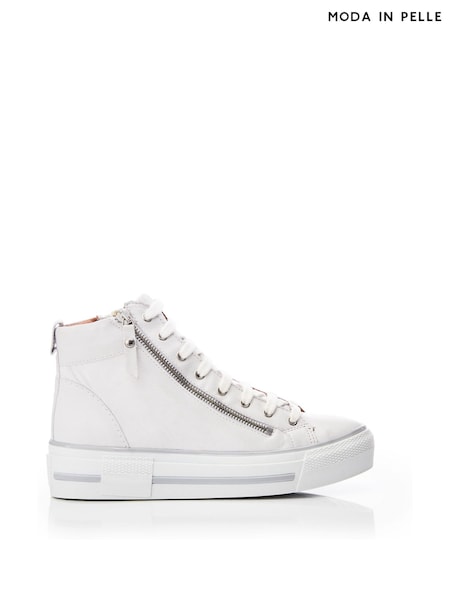 Blanco - Moda in Pelle Annaken Alto Top Chunky Lace-Up Leather Trainers (B92338) | 197 €