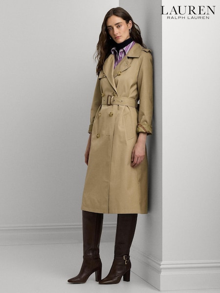 Lauren Ralph Lauren Double Breasted Belted Trench Coat (B92474) | €217