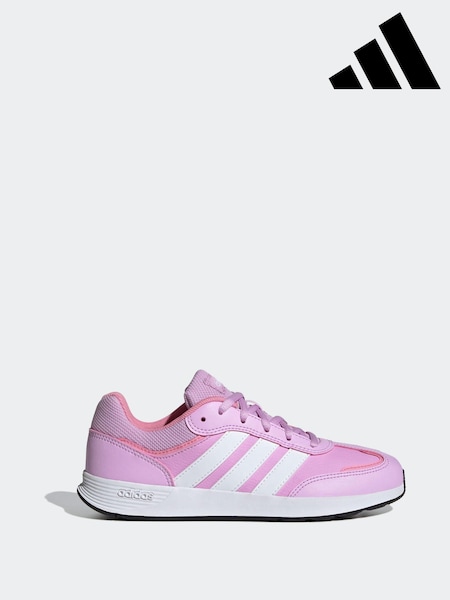 adidas White/Pink Kids Tensaur Switch Trainers (B92486) | €42