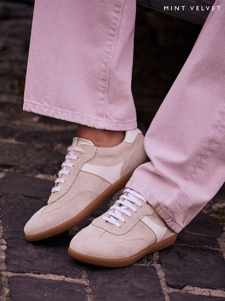 Mint Velvet Suede Side Strip Trainers (B92603) | €144