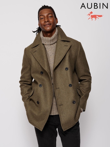 Aubin Wragby Double Breasted Wool Coat (B92718) | 2,450 QAR