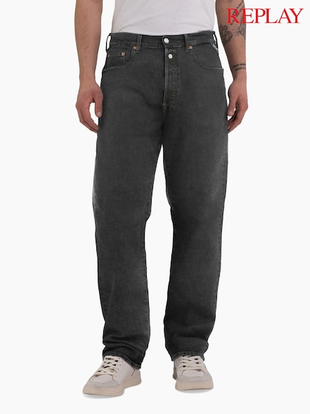 Replay Black 9Zero1 Collection Regular Straight Jeans (B92828) | R$ 1,580