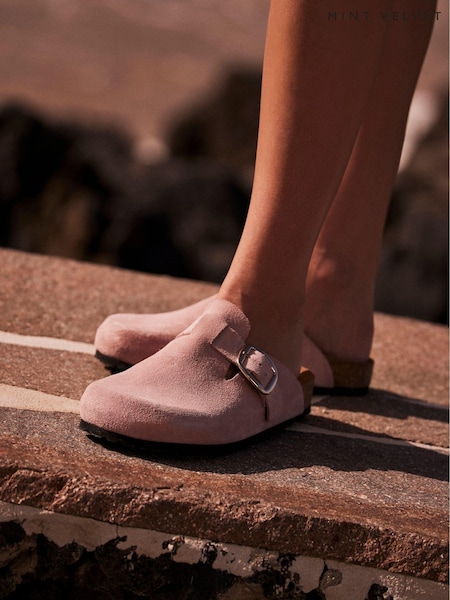 Mint Velvet Suede Buckled Clogs (B92977) | 140 €