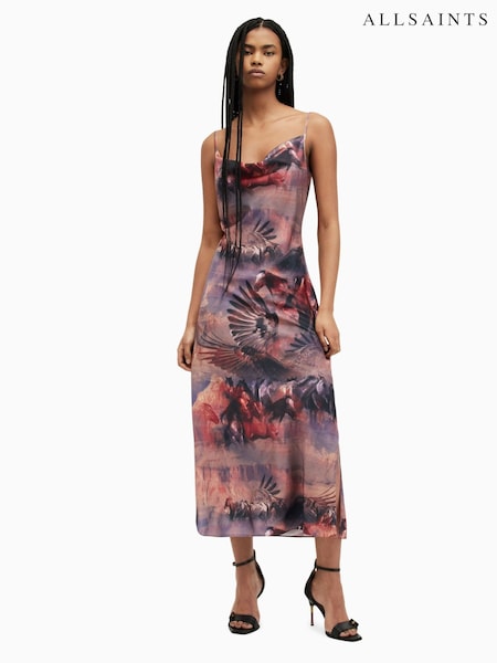 AllSaints Purple Hadley Colca Dress (B93120) | € 54
