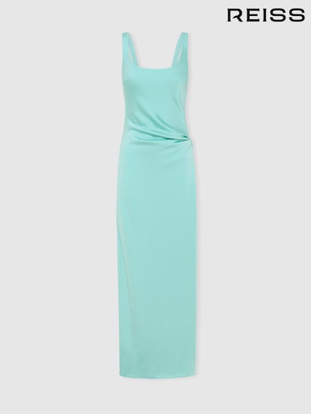 Anna Quan Satin Side Split Maxi Dress (B93304) | 3,316 QAR
