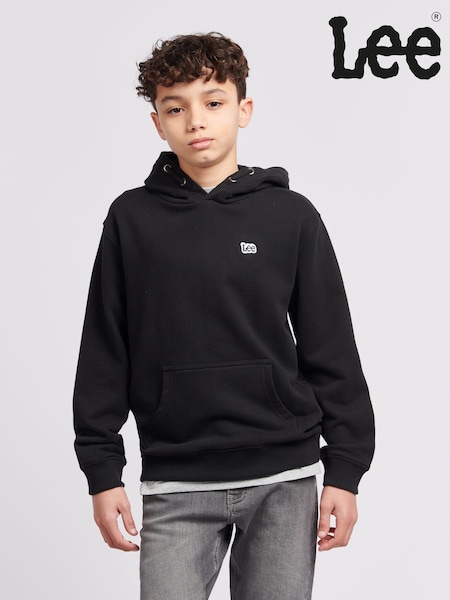 Lee Black Boys Badge 100% Cotton Hoodie (B93405) | €53 - €64