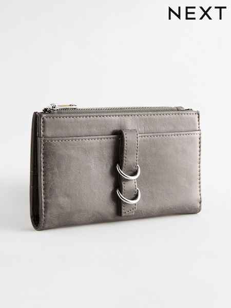 Grey Large Ring Detailed Purse (B93477) | €11