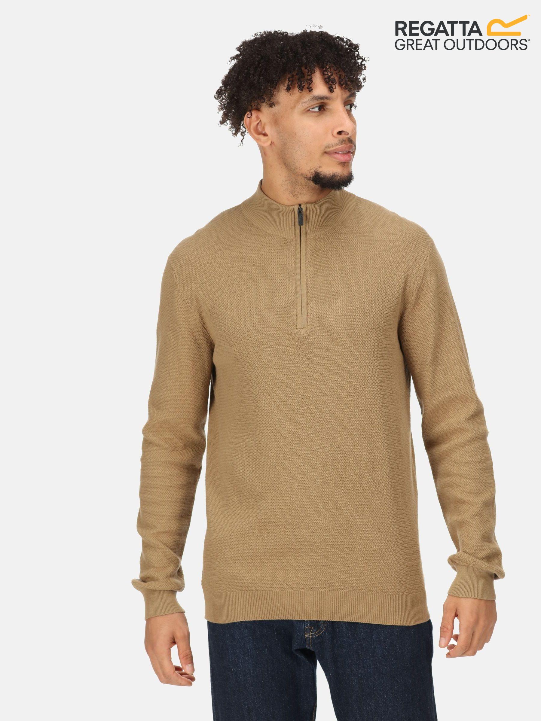 Regatta Essentials Plain Long Sleeve Zip Neck Jumpers Next Luxembourg