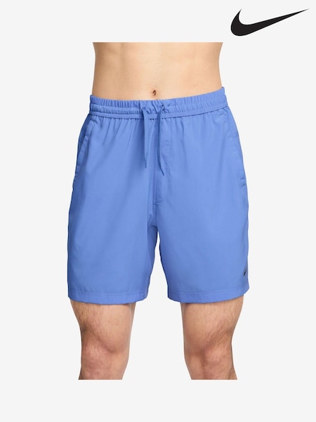 Nike Royal Blue Dri-FIT Form 7 inch Unlined Training Shorts (B93592) | €27
