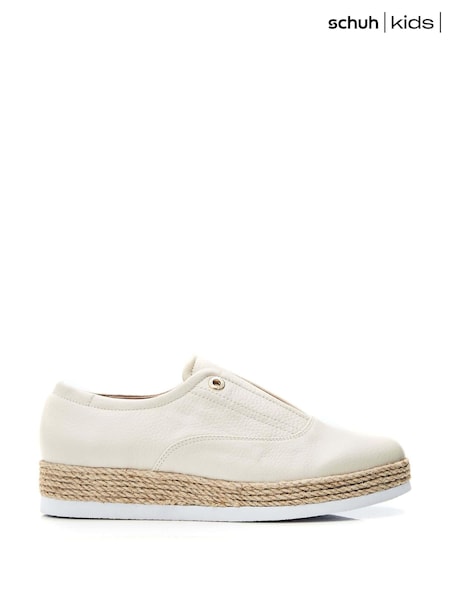 Schuh Felicie Gold Trainer Style Espadrille Shoes (B93631) | AED259