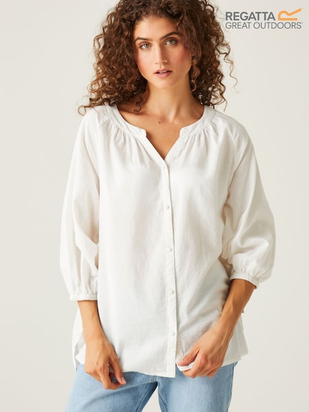 Regatta Cream Long Sleeve Button Shirt (B93644) | €63