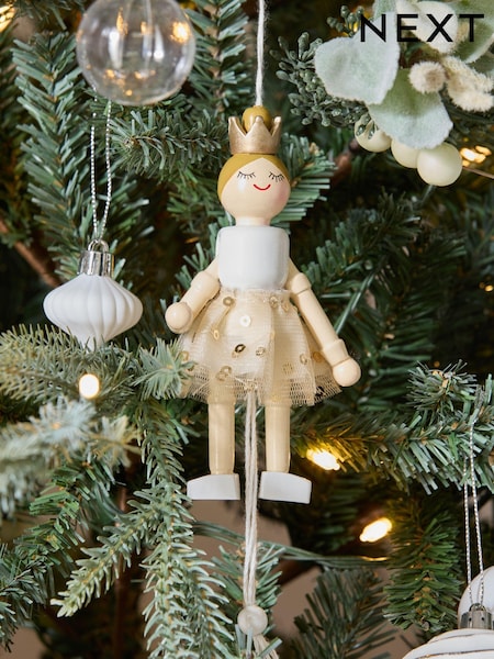 Gold Sugar Plum Fairy Christmas Bauble (B93822) | €4