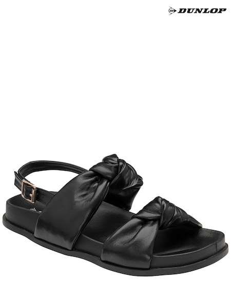 Dunlop Black Slingback Sandals (B93843) | €23