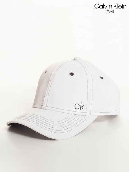 Calvin Klein Golf Tech Baseball White Cap (B93926) | $34