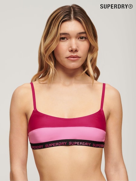 SUPERDRY Pink SUPERDRY Elastic Bralette Bikini Top (B93936) | €15.50