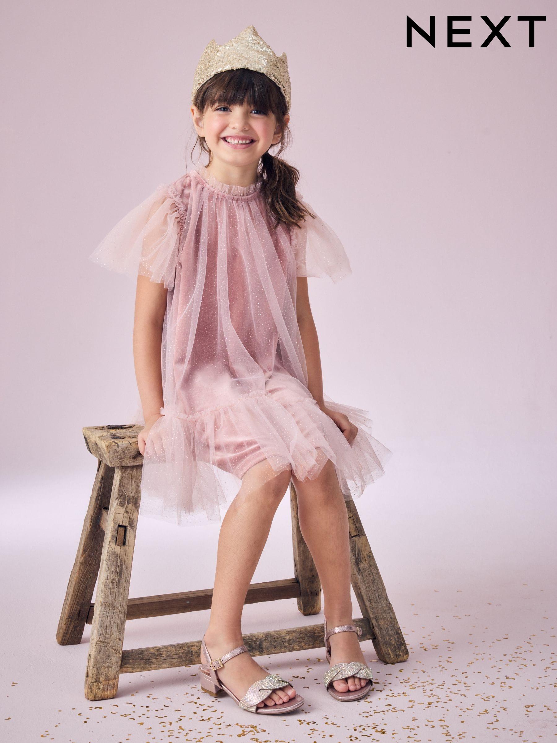 Girls Pink Tulle Mesh Dresses Next Ireland