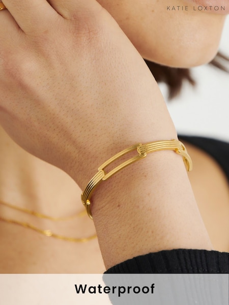 Katie Loxton Gold Tone Arabella Waterproof Bangle (B94096) | €37