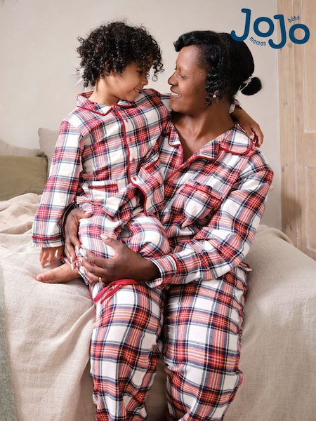 Jojo Maman Bébé Womens Check Woven Pyjamas Set (B94113) | €63