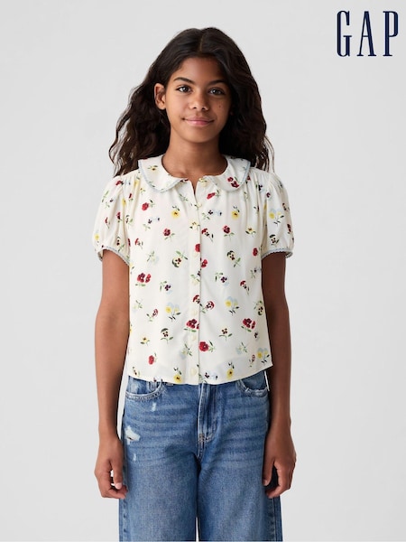 Gap Cream DÔEN Floral Blouse (Kids) (B94205) | €31