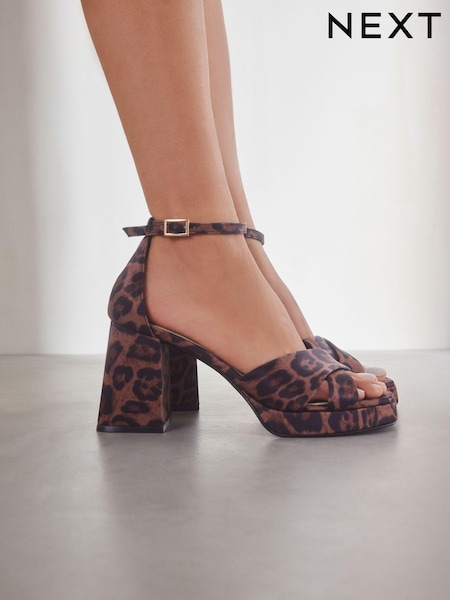 Animal Forever Comfort® Flare Platform Sandals (B94301) | 70 QAR