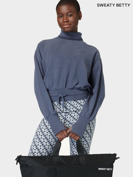 Albastru endless - Pulover din fleece Sweaty Betty Melody Luxe (B94347) | 480 LEI