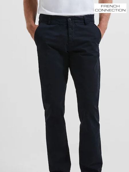 French Connection Blue Stretch Chino Trousers (B94429) | €58