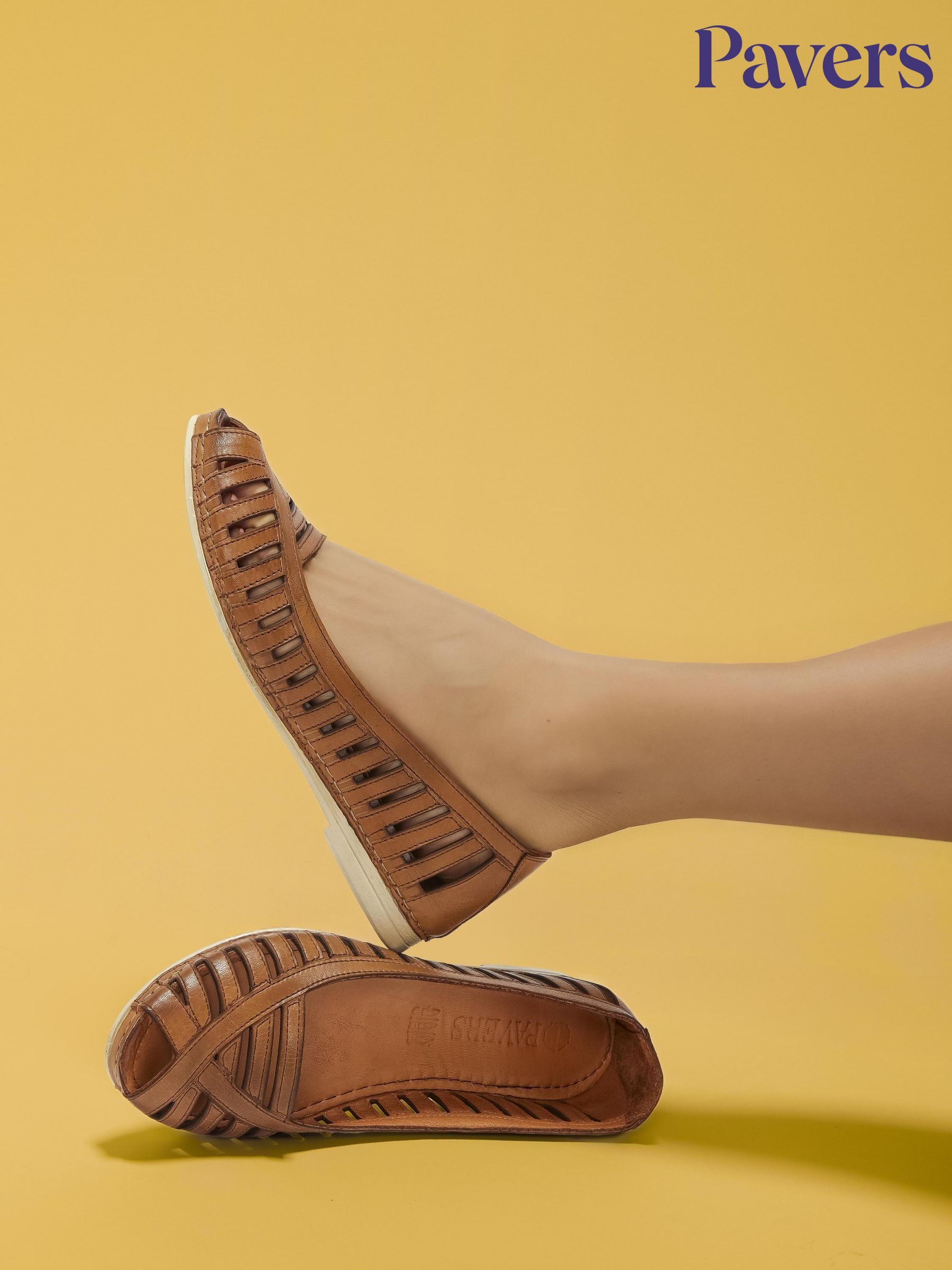 Open peep toe flats on sale
