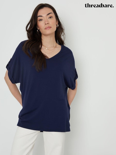 Threadbare Batwing Sleeve V-Neck Tunic Top (B94584) | 62 zł