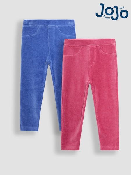 JoJo Maman Bébé 2-Pack Jersey Cord Leggings (B94787) | 37 €