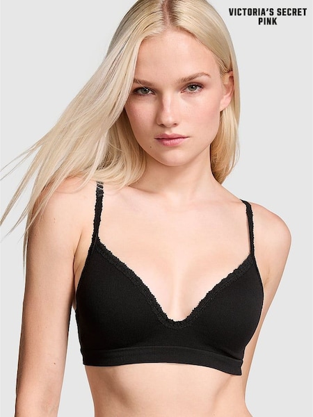 Victoria's Secret PINK Black Seamless Bralette (B94876) | €33