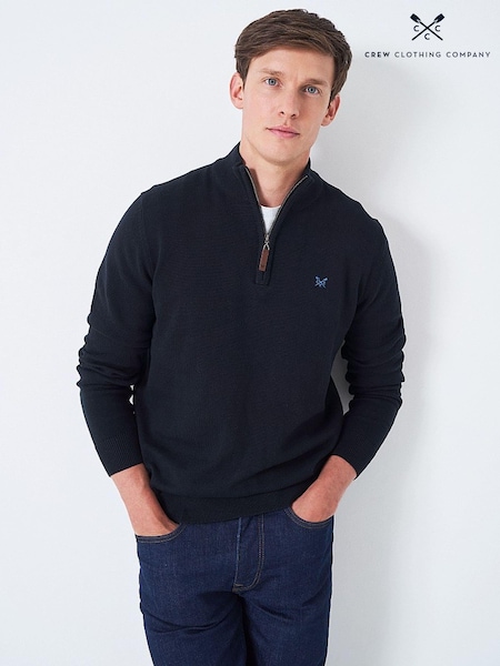 Синій Темний - Трикотажні джемпери Crew Clothing Company Quarter Zip (B95025) | 4 206 грн