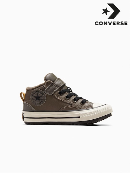 Converse Grey Junior Chuck Taylor Leather Malden Street Boots (B95163) | AED224