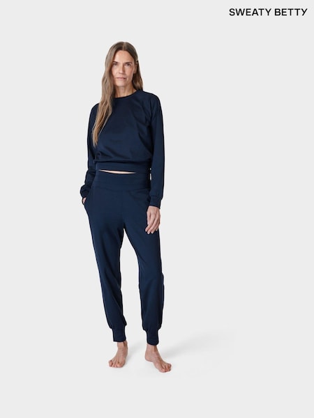 Sweaty Betty Navy Blue Gaia Performance Yoga Joggers (B95185) | €119