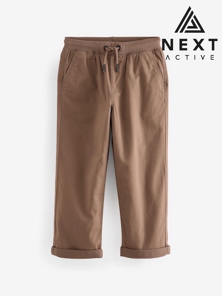 Tan Brown Wide Fit Rib Waist Pull-On Trousers (3-16yrs) (B95203) | €21 - €29