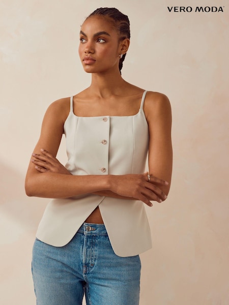 VERO MODA Grey Cami Waistcoat (B95326) | €22