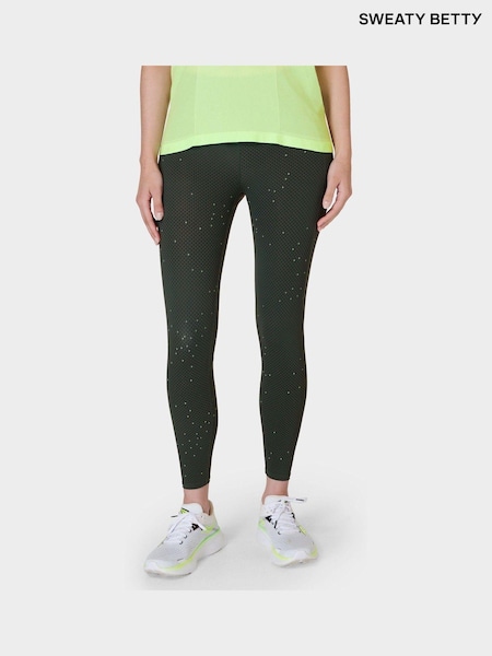 Green Grid Geo Print - Sweaty Betty Aerial Core trainingsleggings (B95393) | € 62