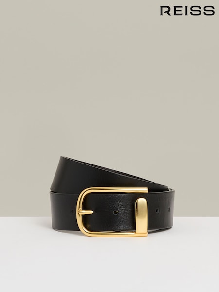Musta - Reiss Iyla Nahkainen Half Keeper Vyöt (B95486) | €123