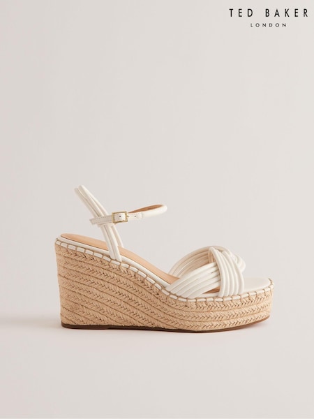 Weiß - Ted Baker Amaalia Schuhe mit hohem Keilabsatz (B95528) | 128 €