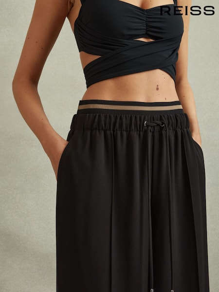 Reiss Fleur Waistband Detail Wide Leg Trousers (B95571) | 246 €