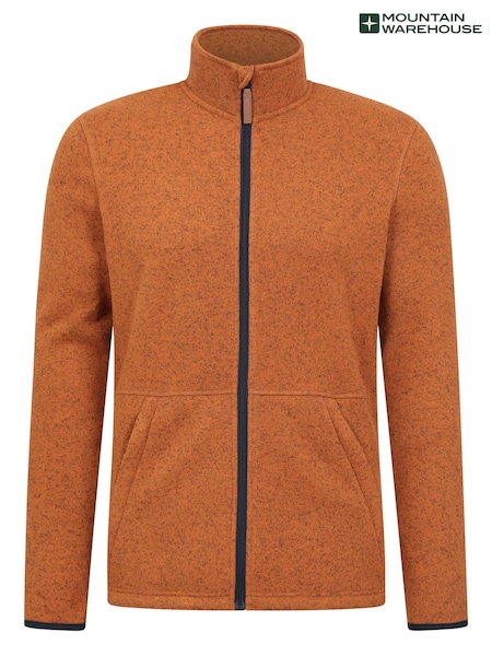 Mountain Warehouse Yellow Mens Idris III Full-Zip Fleece (B95612) | €32