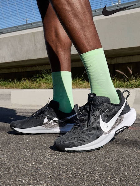 Nike Black ReactX Pegasus Trail 5 Running Trainers (B95655) | €171