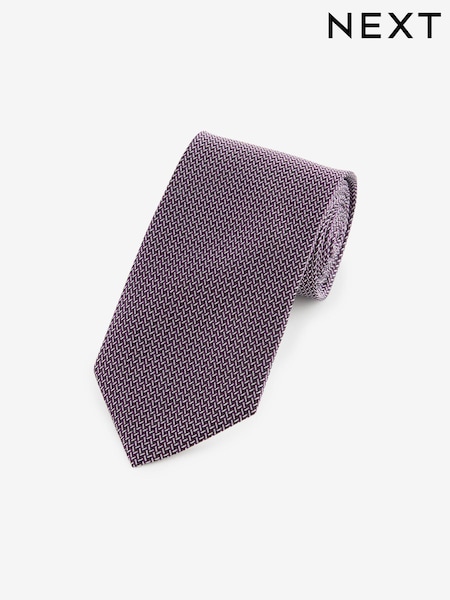 Purple Silk Textured Tie (B95677) | €10