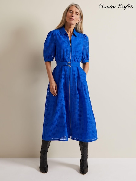 Phase Eight Blue Carey Check Dress (B95784) | €72